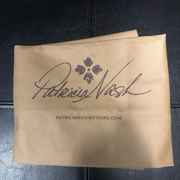 Patricia Nash Chantilly Tote Multicolor and Oxblood with Dustbag - Picture 7 of 7